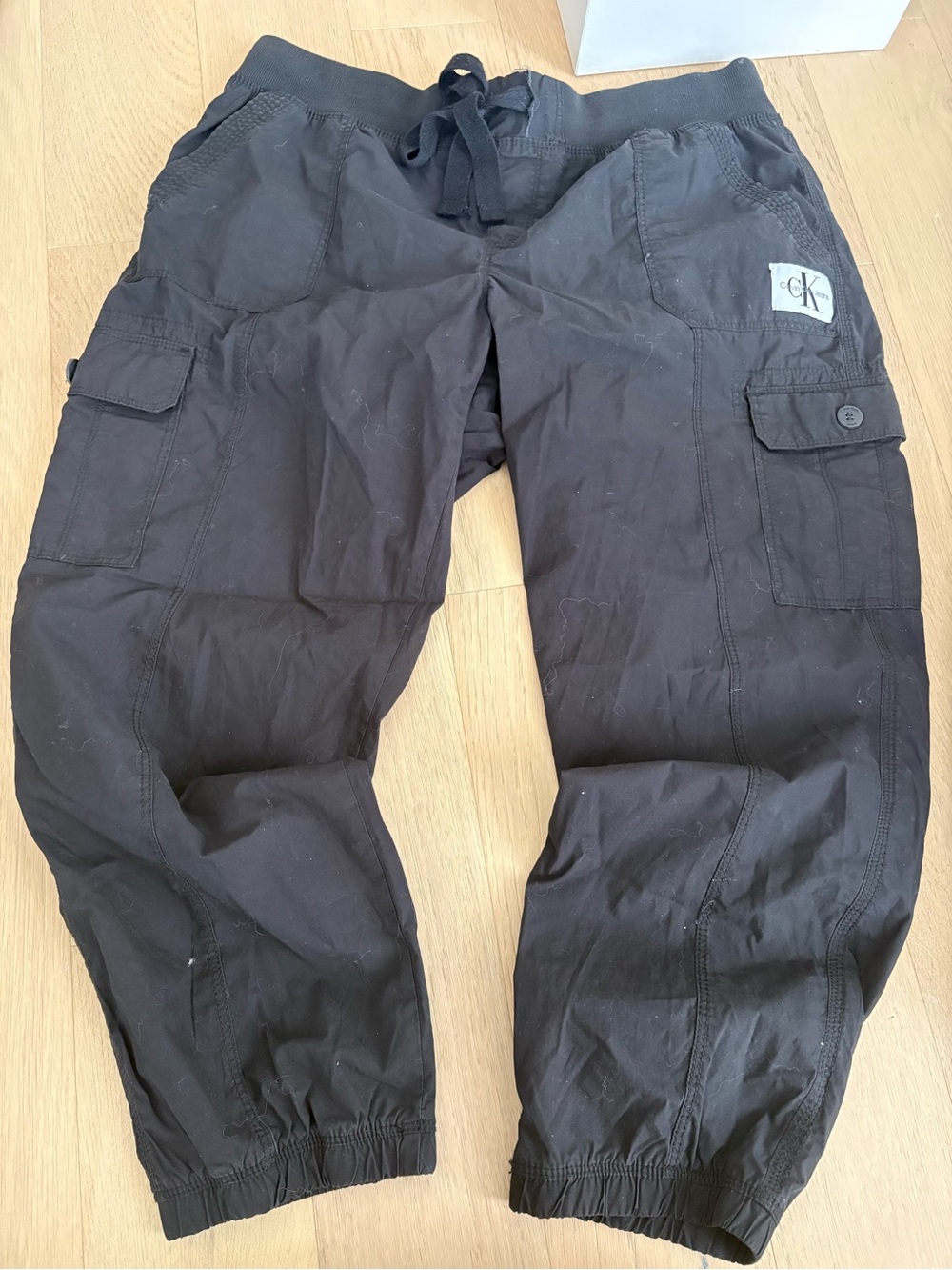 Calvin Klein Black Women's Cargo Jogger Pants